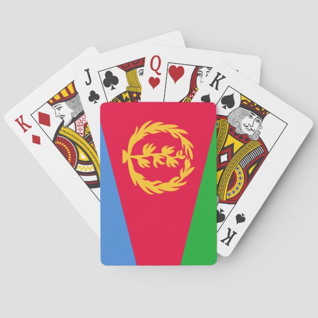 Eritrea Flagga Casinokort (Baksidan)