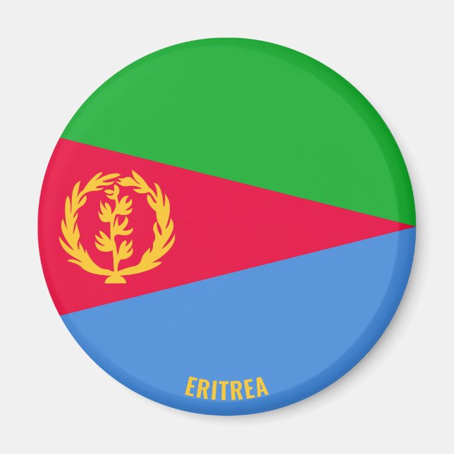 Eritrea Flagga Charming Patriotic Magnet (Framsidan)