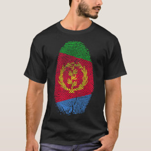 Eritrea Flagga Fingerprint Det finns i min DNA-Gif T Shirt