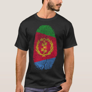 Eritrea Flagga Fingerprint Det finns i min DNA-Gif T Shirt