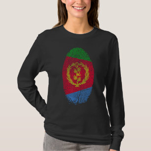 Eritrea Flagga Fingerprint - det finns i mitt DNA  T Shirt