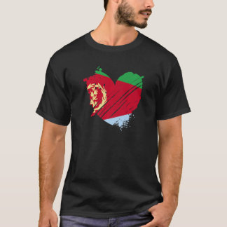 Eritrea Flagga Jag älskar Den är i mitt DNA för Er T Shirt