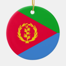 Eritrea flagga julgransprydnad keramik