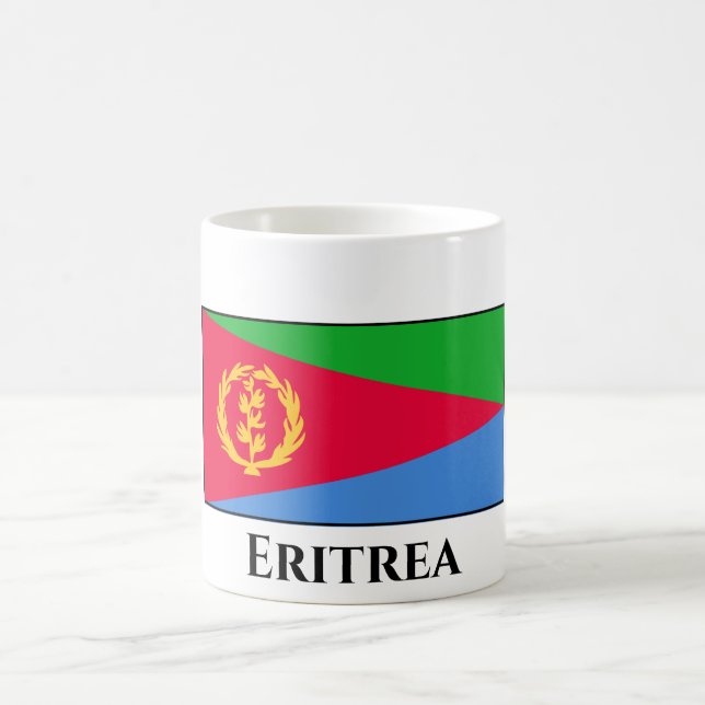 Eritrea Flagga Kaffemugg (Center)