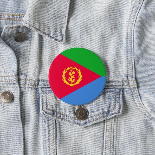 Eritrea flagga knapp (In Situ)