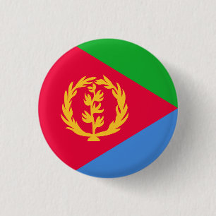 Eritrea Flagga Knapp