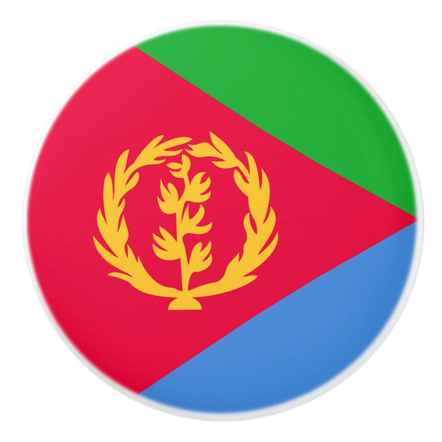 Eritrea Flagga Knopp (Framsidan)
