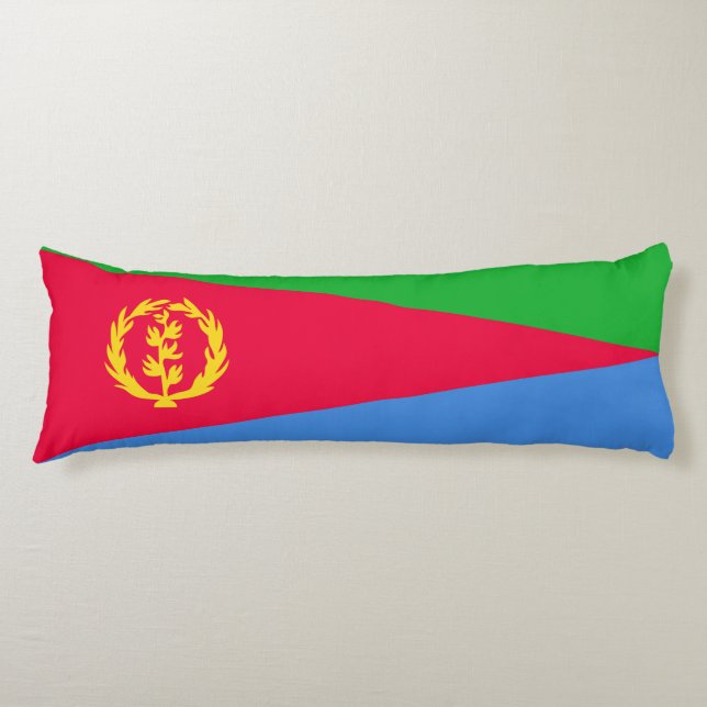 Eritrea flagga kroppskudde (Framsidan)
