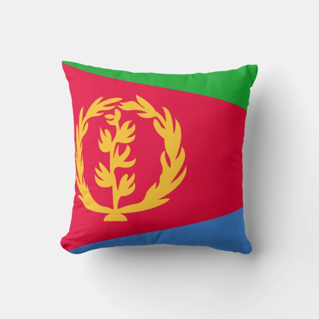 Eritrea Flagga Kudde (Framsida)