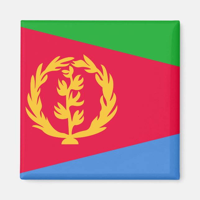 Eritrea Flagga Magnet (Framsidan)