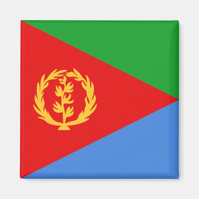 Eritrea Flagga Magnet (Framsidan)
