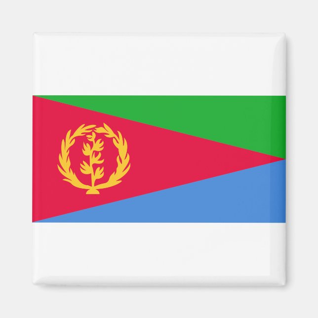 Eritrea Flagga Magnet (Framsidan)