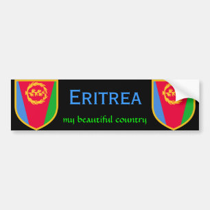 Eritrea flagga mitt härliga land bildekal