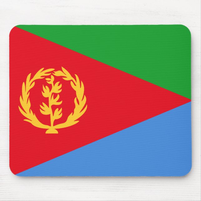 Eritrea Flagga Mousepad Musmatta (Framsidan)