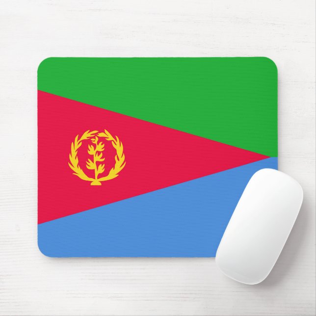 Eritrea flagga musmatta (Med mus)