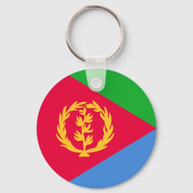 Eritrea Flagga Nyckelring (Framsida)