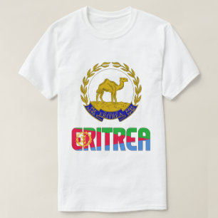 Eritrea Flagga och Jacka av Arm Patriotic T Shirt