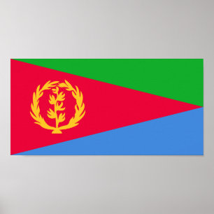Eritrea Flagga Poster