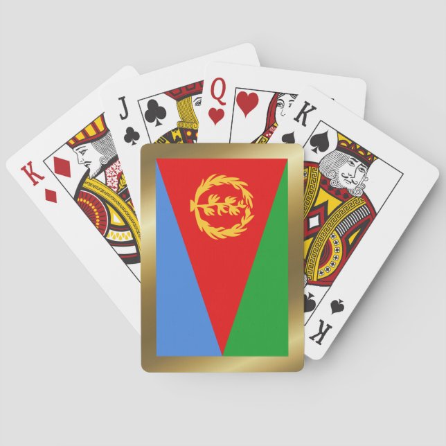Eritrea Flagga Spelkort (Baksidan)