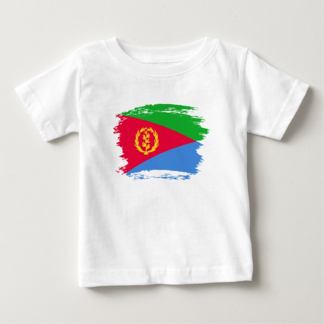 Eritrea flagga t shirt (Framsida)