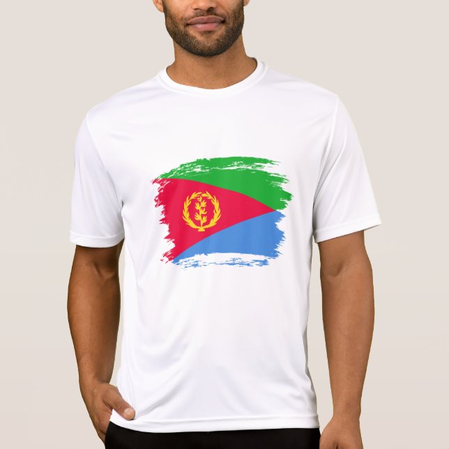 Eritrea flagga t shirt (Framsida)