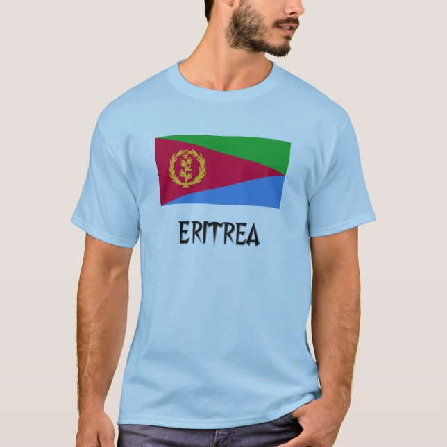 Eritrea flagga tee shirt (Framsida)
