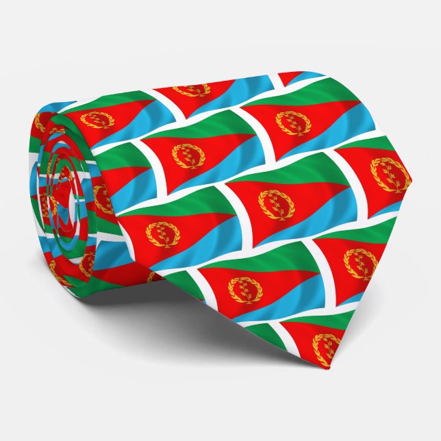 Eritrea Flagga Tie Slips (Rullad)