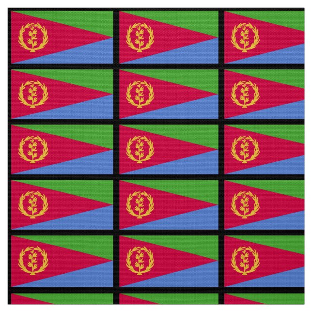 Eritrea Flagga Tyg (Provkarta)