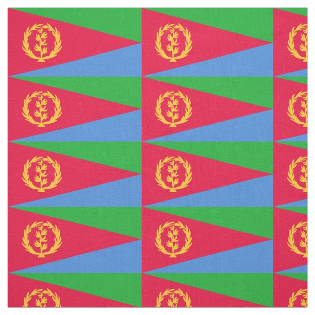 Eritrea flagga tyg (Provkarta)