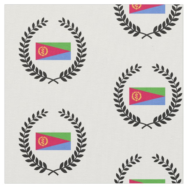 Eritrea Flagga Tyg (Närbild)