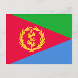Eritrea Flagga Vykort