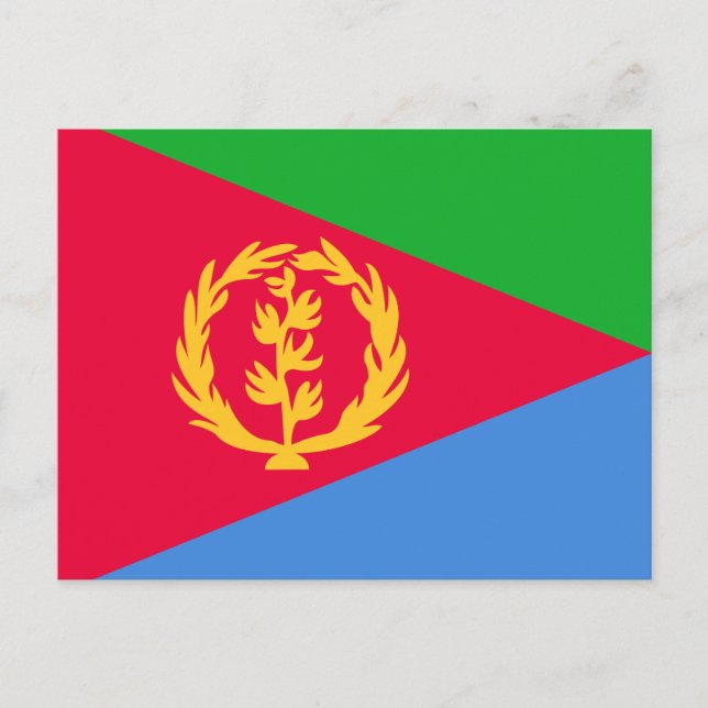 Eritrea flagga vykort (Framsida)