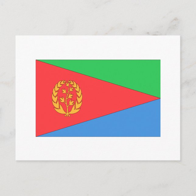 Eritrea Flagga Vykort (Framsida)