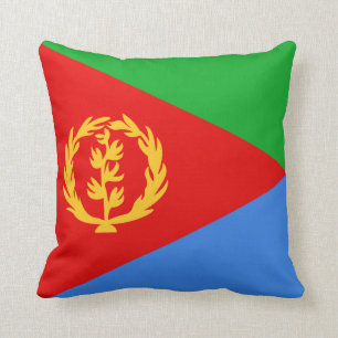 Eritrea Flagga x Flagga Pillow Kudde