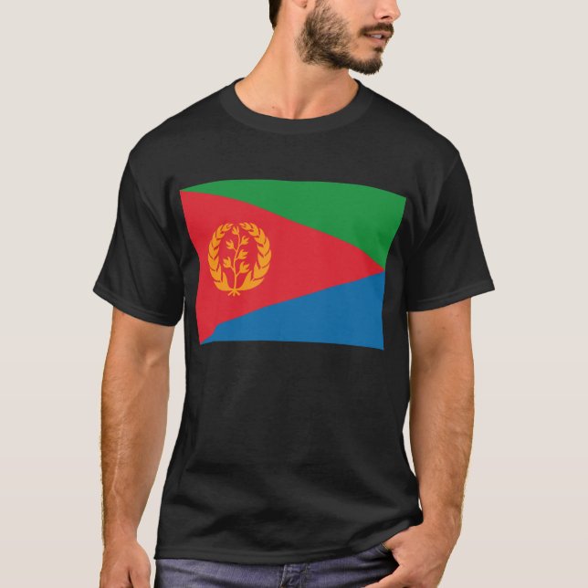 Eritrea flaggaT-tröja Tee Shirt (Framsida)