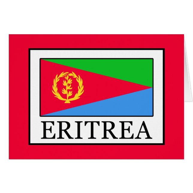 Eritrea Hälsningskort (Framsidan Horizontal)