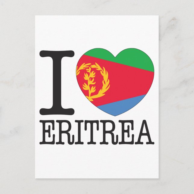 Eritrea kärlek v2 vykort (Framsida)