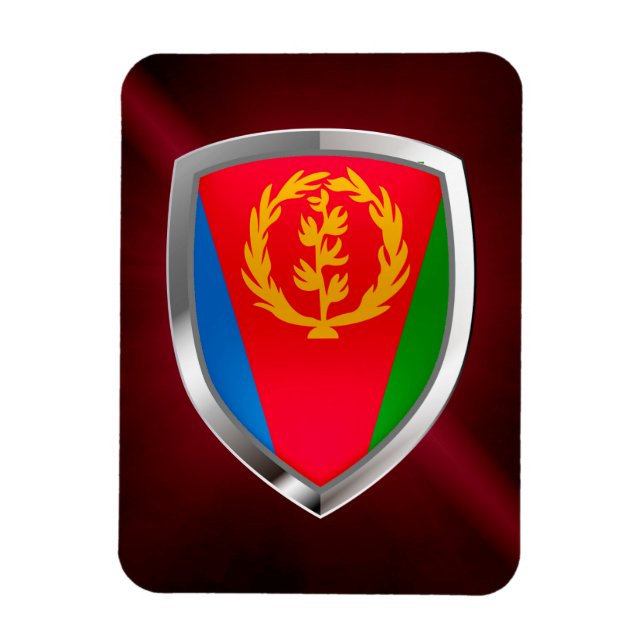 Eritrea Mettalic Emblem Magnet (Vertikal)