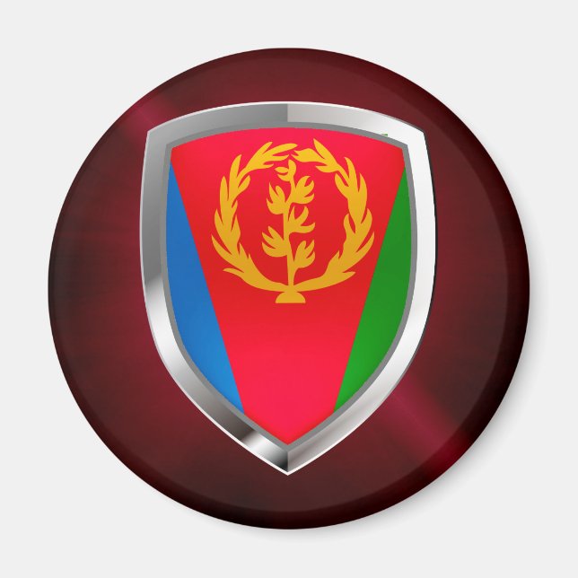 Eritrea Mettalic Emblem Magnet (Framsidan)