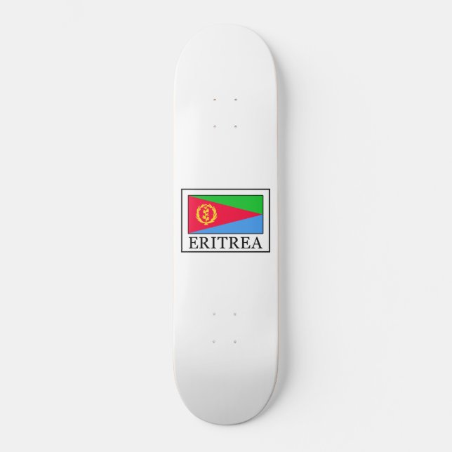 Eritrea Old School Skateboard Bräda 21,6 Cm (Framsida)