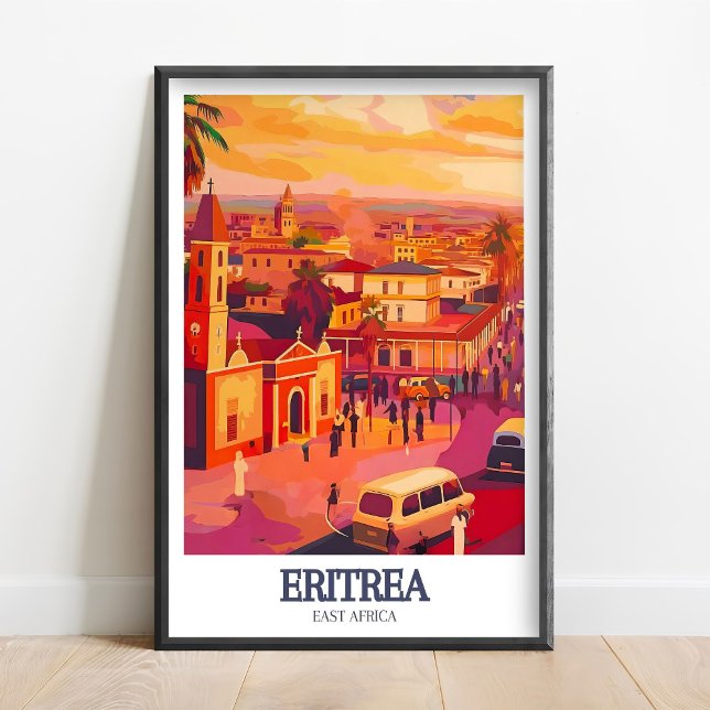 Eritrea Poster - Asmara Street Print - Asmara Wall (Skapare uppladdad)
