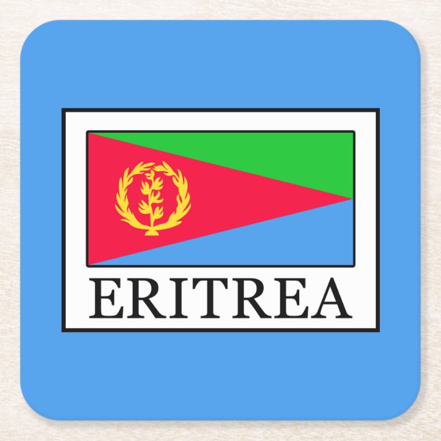 Eritrea Underlägg Papper Kvadrat (Framsidan)