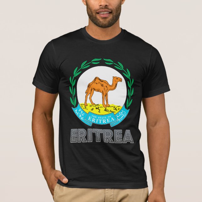 Eritrea vapensköld tee shirt (Framsida)