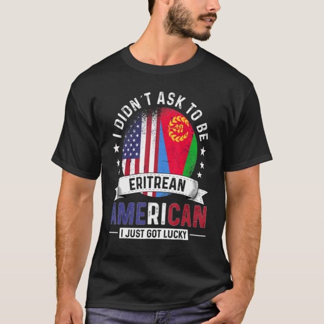 Eritrean American Countries Flags Pride Eritrea Fl T Shirt (Framsida)