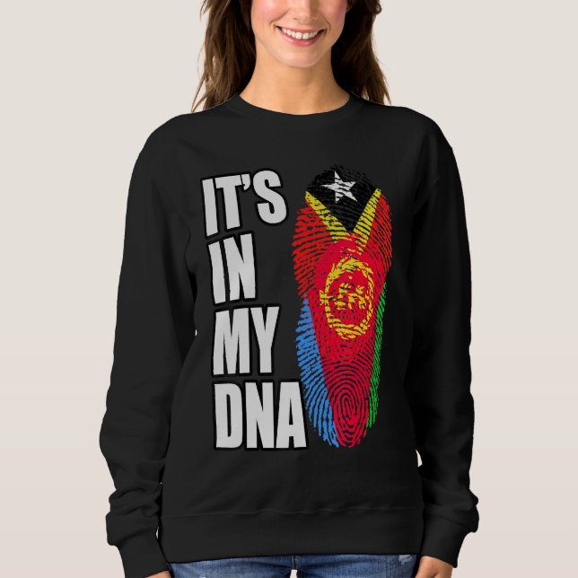 Eritrean och Timorese Mix DNA-Flagga T Shirt (Framsida)