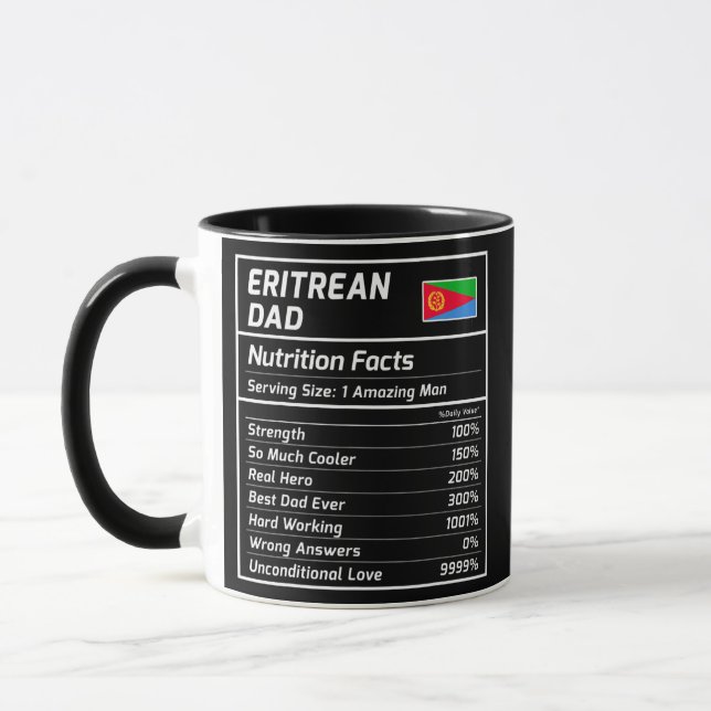 Eritrean Pappa Nutrition Facts Proud Eritrea Mugg (Vänster)