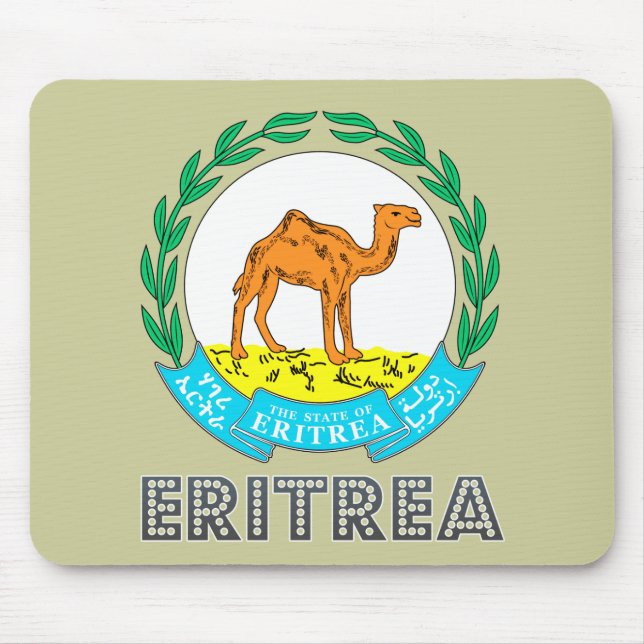 Eritreansk Emblem Musmatta (Framsidan)