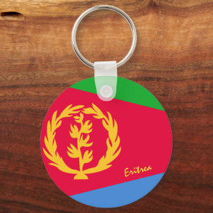 Eritreansk Flagga & Eritrea helgdag, patrioter/spo Nyckelring