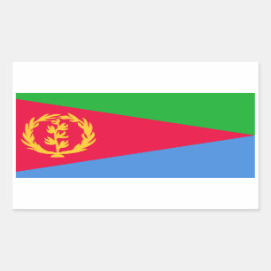 Eritreanska Flagga, Eritreas Flagga Rektangulärt Klistermärke