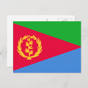 Eritreanska Flagga, Flagga Eritrea Vykort